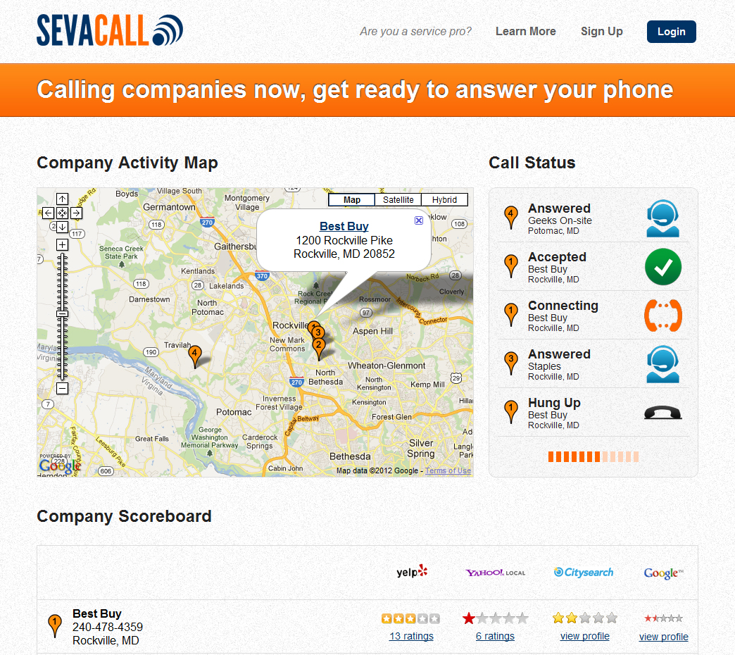 Guiding the Consumer through Seva Call User Experience Guiding the Consumer through Seva Call User Experience Seva Call