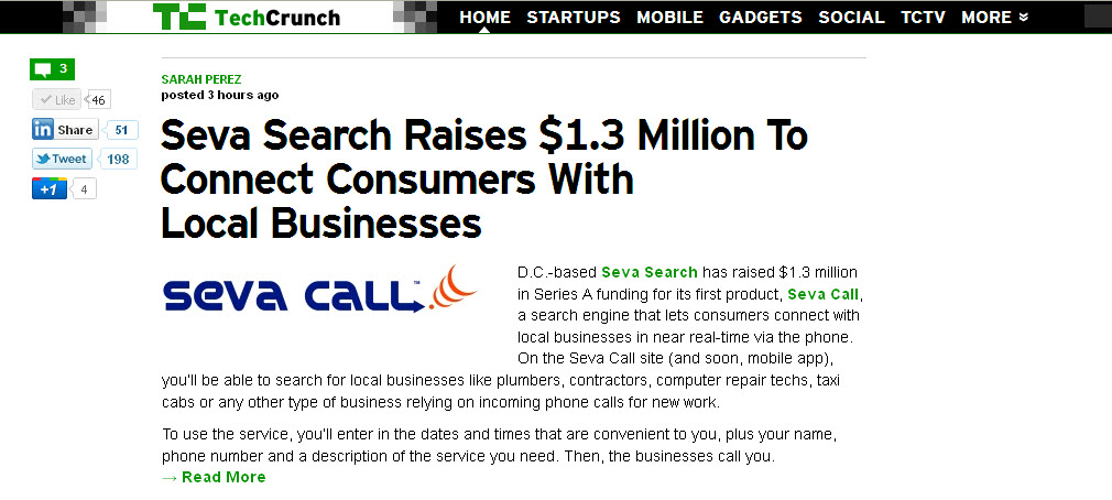 Yup, Seva Call just Closed a Round of Funding Yup, Seva Call just Closed a Round of Funding Seva Call