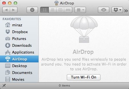 Mac AirDrop Not Working
