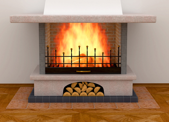 Clean Fireplace Brick - Maid Services