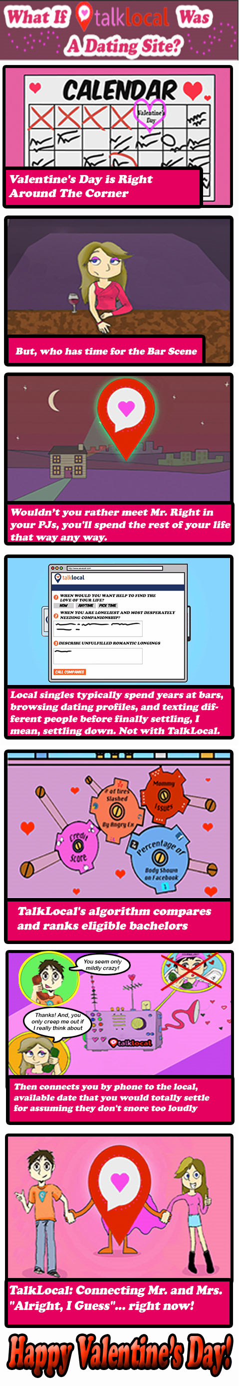 Valentin's Day Post What If TalkLocal was a Dating Site?