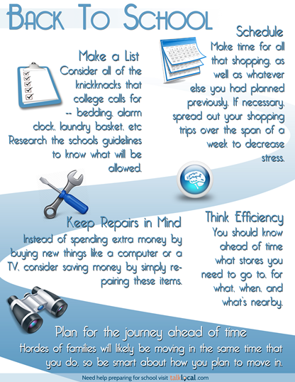 back to school infographic